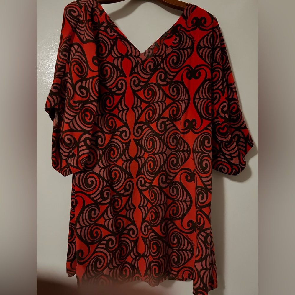 Orange Manuhealii Dress - Picture 1 of 2